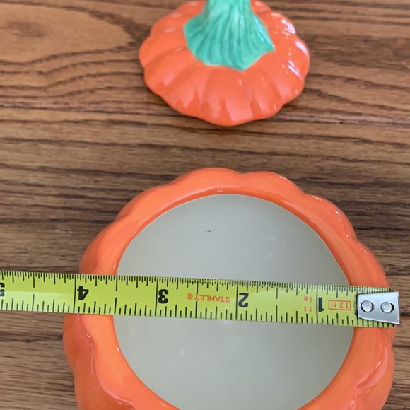 Pumpkin candle jar with topper - Picture 7 of 9